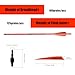 BOWSOUL Crossbow Bolts 20inch Fluorescence Color Carbon Crossbow Hunting Arrows with 4