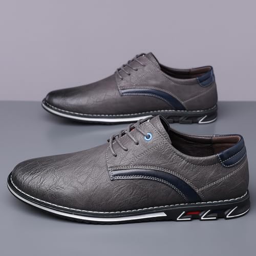 Image of Men's Premium Stylish Oxford Shoes Casual Lace Up Walking Business Driving Dress Shoes