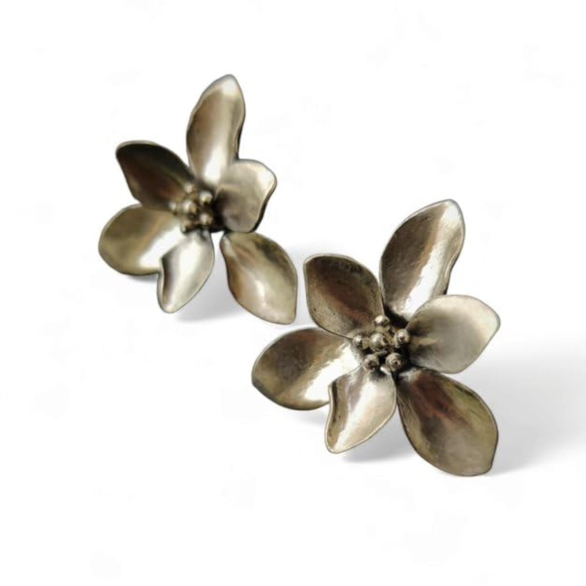 Women's 925 Sterling Silver Flower Earrings, Gift for Her