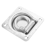 POPETPOP Edelstahl Zugring mit Automatischer Rückstellung Versenkter Bodengriff und Robuster...