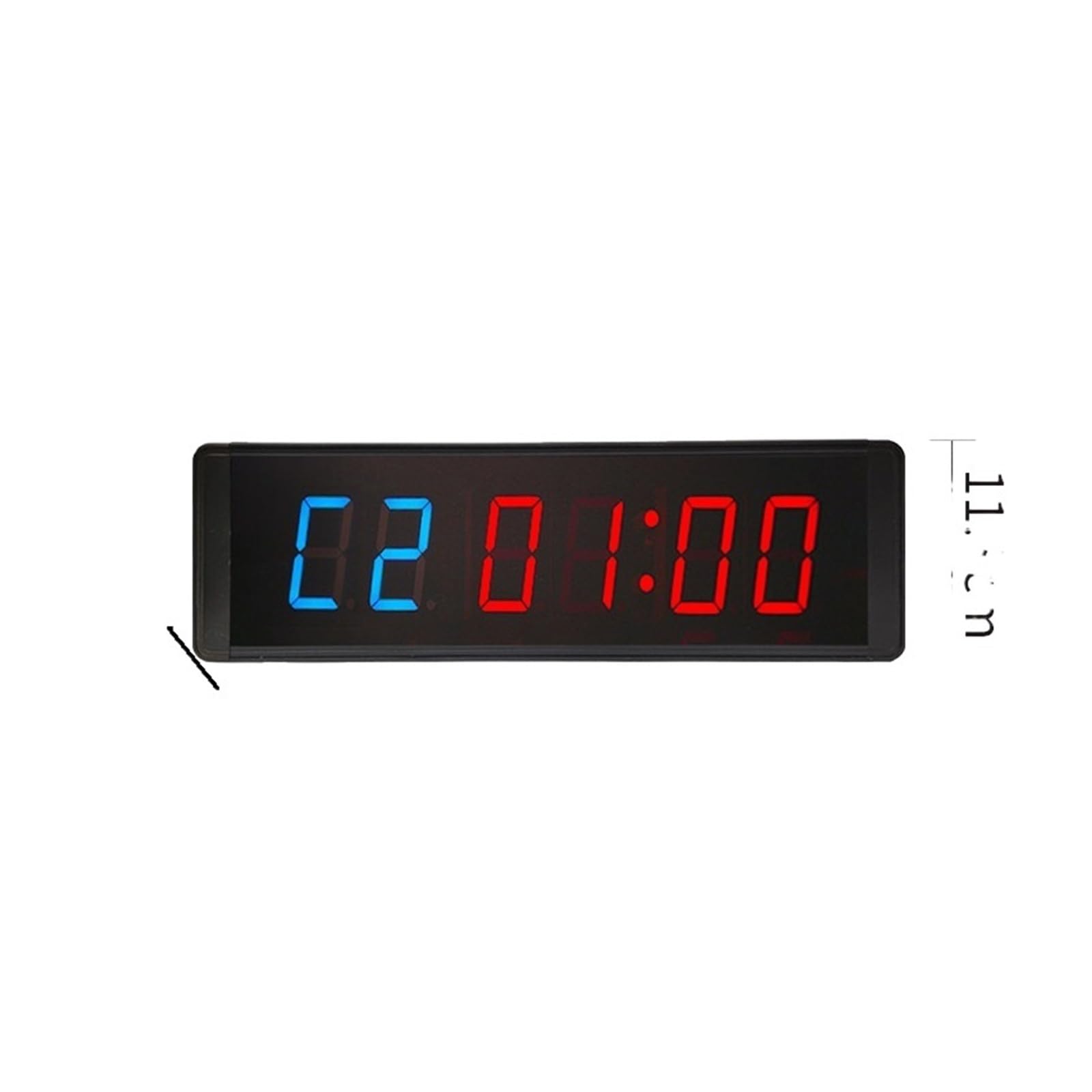CVFRDD LED Countdown Clock, 3 Inch Wall Mounted Programmable Countdown Interval Gym Timers LED Stopwatch Clock(2.3 Inch Blue)