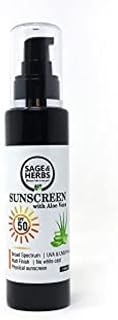 Sage & Herbs 50 spf Sunscreen Ultra Protective Lotion For All Types Skin Lightening With Extract Natural 50 ml Price In India