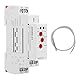 BuyWeek Temperaturregelrelais, AC/DC 24 V-240 V Temperaturregler Relais 35mm Schieneninstallation Thermostat Relais mit Sonde, LED Anzeige Hoher/Niedriger Temperaturüberwachung (GRW8-01)