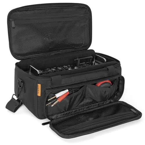 Image of Padded Mixer Carry Bag Fits Behringer X-AIR Series Mixers（ XR12，XR16，XR18）, L 14.6 inch x W 7.5 inch x H 6.7 inch Black