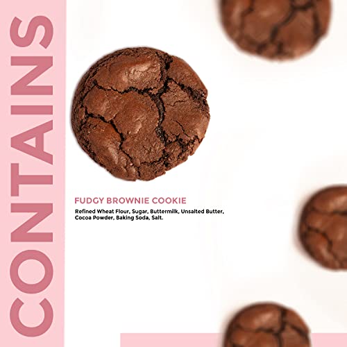 Image of Cocosutra Box of 12 Ooey Gooey Melty Chocolate Eggless Cookies | Chunky Chocolate Chip & Fudgy Brownie Cookies | Freshly Baked for Premium Gifting | 6 * 2 | 480g