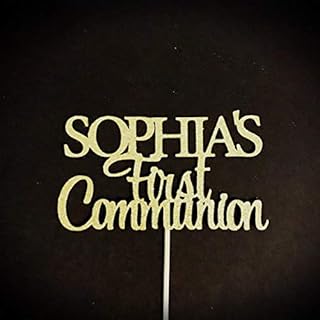 Any Name, First Communion Cake Topper, God Bless Cake Topper, Baptism Cake Topper, Personalized Name