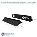 Tumbl Trak Air Barrel Cradles (Cradles Only) - Use w/All Inflatable Gymnastic and Cheer Air Rollers, 24in/30in, Black