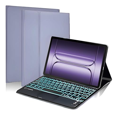 Image of ProElite TouchPad Keyboard case for OnePlus Pad 3 13.2 inch, Magnetic Detachable Wireless Bluetooth TouchPad Keyboard OnePlus Pad 3 13.2 inch (Built-in 7-Colors Backlit), Lavender