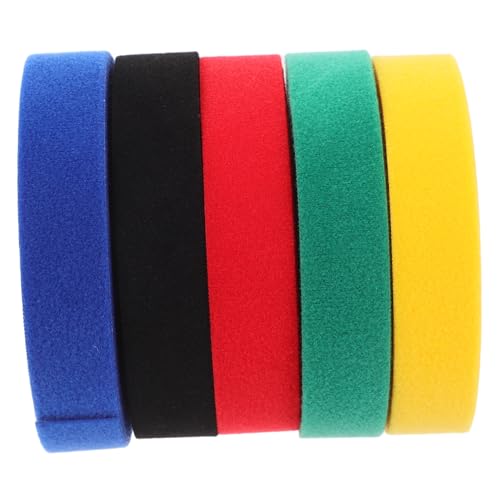 AUTSUPPL 5 Pack Tape Spots Markers for Classroom Rug Heavy Duty Carpet Dots Cable Ties for Cable Management Reusable Nylon Straps
