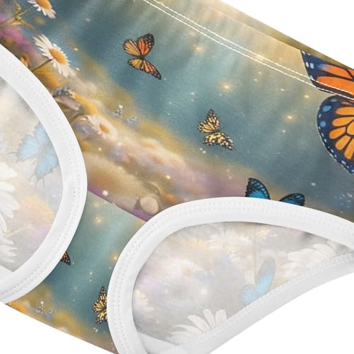 Spring Butterfly Floral Forest Cute Panties Girl Toddler Girls Underwear Cotton Flower Briefs Girls Undies 2t4