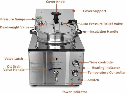 TBLOTYD 16L Air Fryer Review (2025): High Pressure & Efficient 2 TBLOTYD 16L Commercial High Pressure Fried Chicken Stove, Electric Countertop Pressure Air Fryer Countertop Kitchen Frying Machine