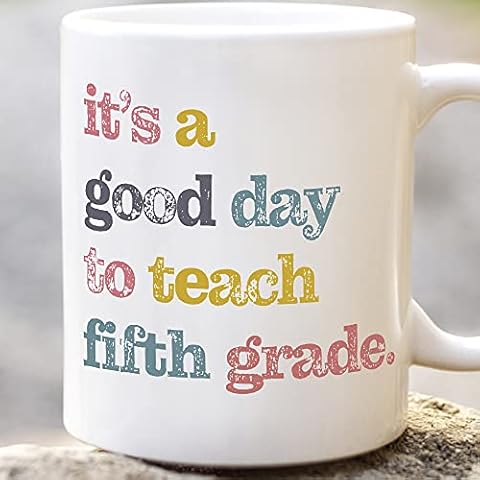5th Grade Teacher Gift Mug, Happy First Day Of Fifth Grade Mug, New School Year Gift, Back To School Coffee Mug, Grade Five Teacher 1St Day Of School, Teacher First Day Of School Gift For Women Cover