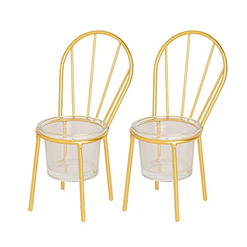 DUOWEI Thé-Nuit Titulaires de lumière, Chandelier, Porte-Bougie métallique, Petit Bouge de Bougie de thé, pour la décoration de Table de Mariage de Mariage créatifs (Size : B) Cover