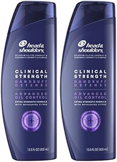 Head & Shoulders Clinical Strength Dandruff Shampoo Twin Pack, Advanced Oil Control with Refreshing Citrus, 13.5 Oz Each