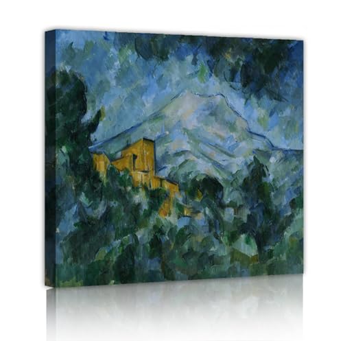Toile Cézanne Mont Sainte-Victoire 60x60cm pour décoration murale salon