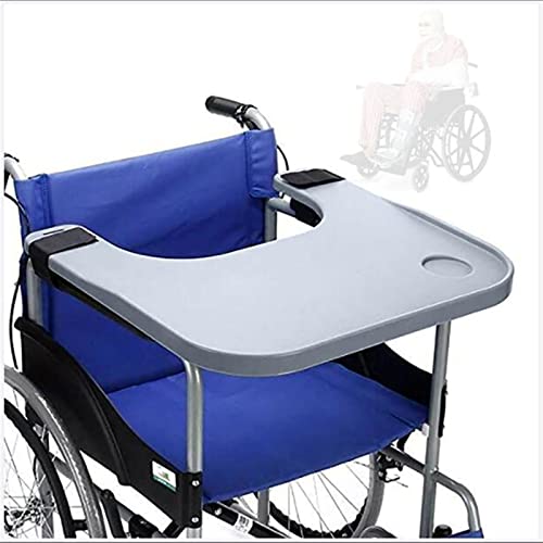 DDIOA Mesa de Bandeja de Regazo for Silla de Ruedas, Bandeja extraíble for Silla de Ruedas con 2 portavasos, bandejas universales for Comer, Leer, Escribir y Trabajar Cover