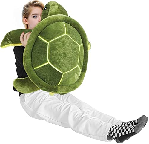 Civaner Big Turtle Stuffed Animals, Soft Plush Sea Turtle, Giant Stuffed Turtle Pillow, Tortoise Plush Toys Doll Valentine's Day Birthday Gifts for Kids, Girls, Girlfriend (12 Inches)