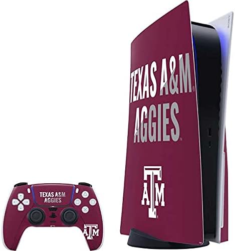 Skinit Decal Gaming Skin Compatible with PS5 Bundle - Officially Licensed Texas A&M University TAM Design