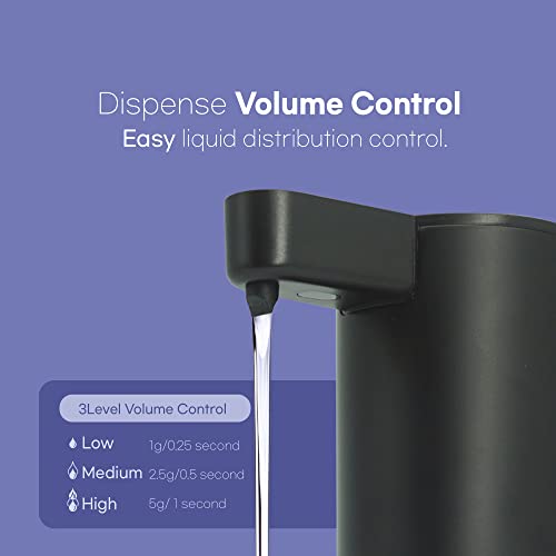 Danawa 9 Oz. Premium Automatic Soap Dispenser, Touch-Free Rechargeable Sensor Liquid Soap Pump Dispenser, Stainless Steel (Matte Black) #TOP5