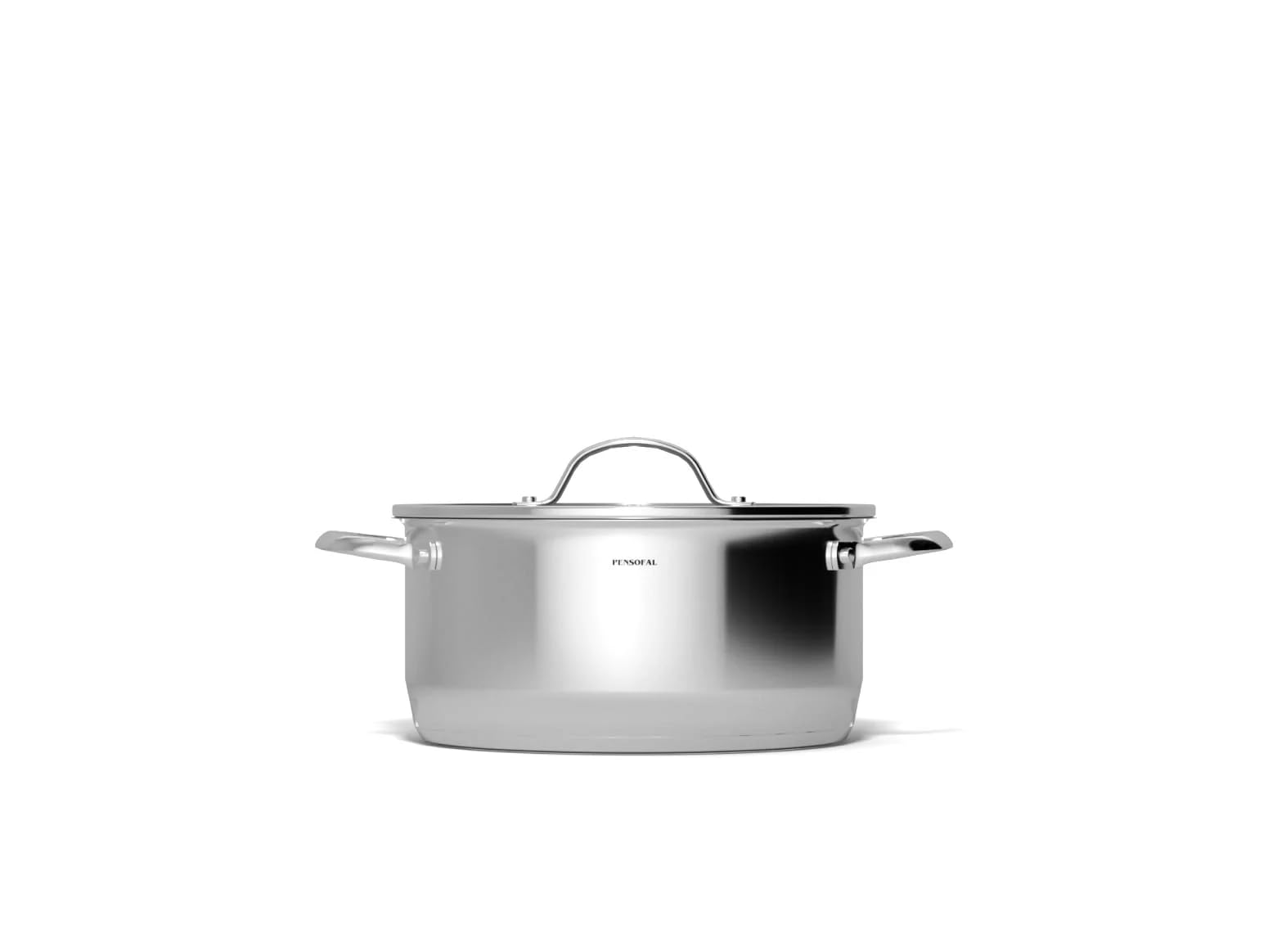 Pensofal - Casseruola cilindrica 2 maniglie diametro 24 cm con coperchio in vetro Articolo New Era