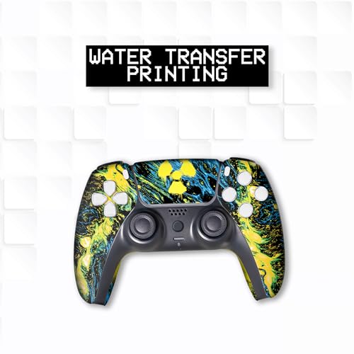 Image of Radioactiive Custom PS-5 Controller Wireless compatible with Play-Station 5 Console by BCB Controllers | Proudly Customized in USA with Permanent HYDRO-DIP Printing (NOT JUST A SKIN)