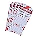 Replacement Lockout Tags,Red/White,PK25