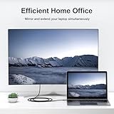 Mugust USB C to DisplayPort Cable (4K@60Hz,2K@165Hz), Sturdy Aluminum USB Type C Thunderbolt 3/4 to DP Cable Compatible for iPhone 15 Pro Max,MacBook Pro/Air,iPad Pro,iMac,XPS,S23 etc (2m) - Image 3