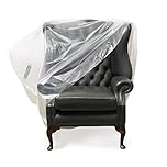 Direct Manufacturing Heavy Duty Sofa Furniture Protector Slip Over Cover Bag : Protection against Pet Clawing,Liquids,Dust. Great for when moving (Armchair)