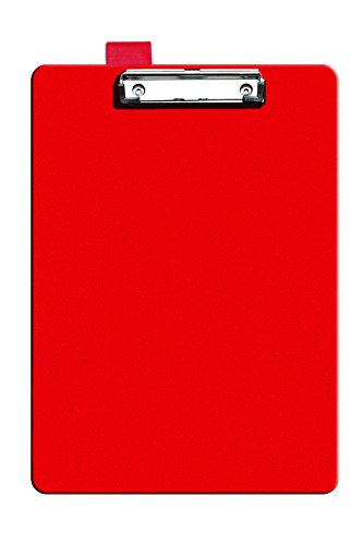 Seco A4+ PVC Covered Clipboard with Heavy Duty Clip – Red