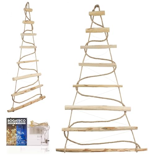 Weihnachtsbaum Wand 25 BOGATECO Handgemacht Weihnachtsbaum 95 cm hoch, aus Haselnussholz |...