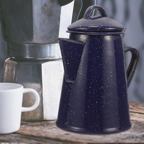Cafetera esmaltada de diseño elegante y estructura resistente para té 8