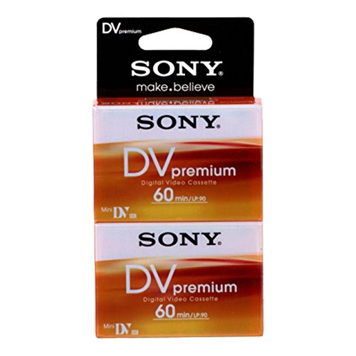 Sony 2DVM60PR-BT - Mini DV (2 Unidades, tamaño de Cinta: 6,35 mm, 60 Minutos)