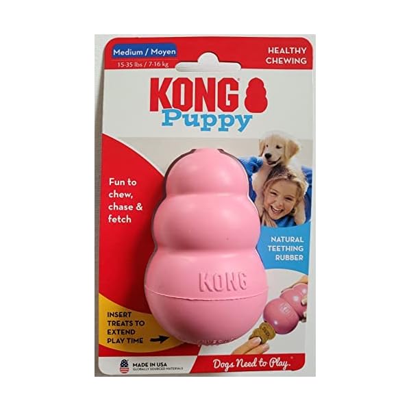 KONG Puppy KONG Dog Toy, Medium, Assorted Colors KONG Puppy KONG Dog Toy, Medium, Assorted Colors