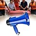 harayaa Handheld Megaphone Portable Speaker Bullhorn Siren Recording Lightweight Pp Material Easy to Carry Suitable for Outdoor Events Emergency, Blue