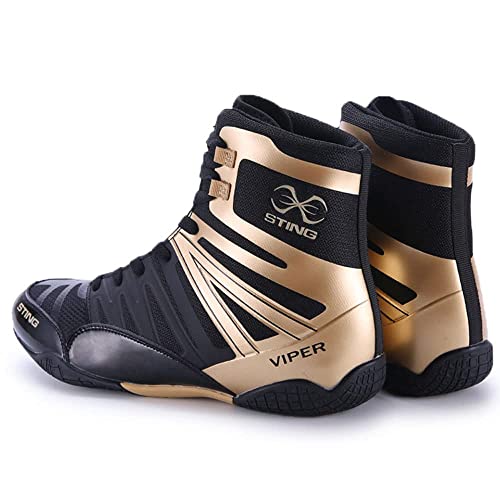 Foto von Herren Boxschuhe Pro Wrestling Schuhe Unisex Sportschuhe Damen Fitness Training Boxstiefel,Komfort und Stabilität,Perfekte Fußarbeit,Flexibel,langlebig,atmungsaktiv,rutschfeste,Herren Damen 41-46 EU