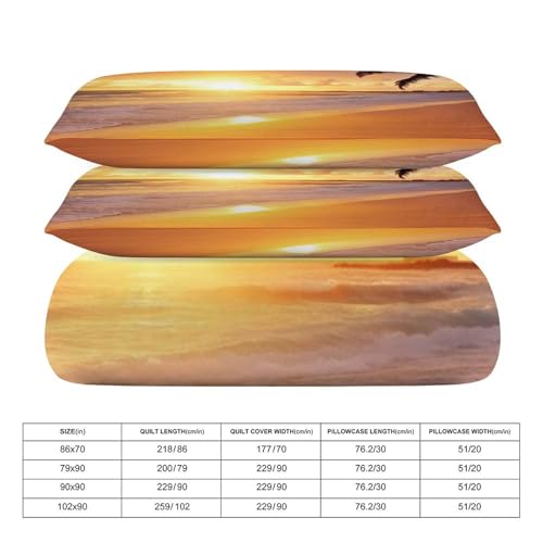 Parure de lit douce grand lit double avec 2 taies d'oreiller - 3