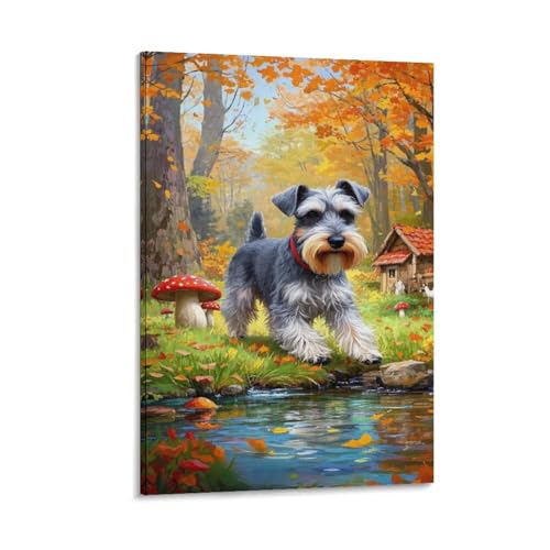 Tableau murale Schnauzer anti-UV sécurité enfants pour décoration salon