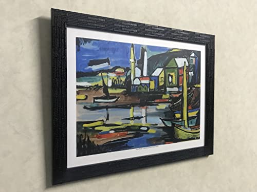 Image of incha inch adventures india : advertising ideas in Power ! Decoratus� *Dona Paula*- Famous Painting by Francis Newton Souza, Wall D�cor Frame. Matt Satin Print with MDF & 2 inch PS Black Frame. Size 16 inchx21 inch