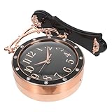 TOYANDONA Doppelseitige Geräuschlose Wanduhr Vintage Design Drehbare Stille Uhr für Wohnzimmer Restaurant Schwarze Moderne Europäische Wohnkultur Dekorative Wanduhren für Offene Räume