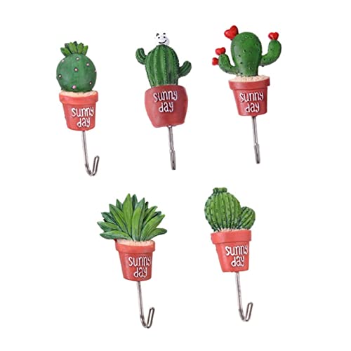 Hoement 5 Pcs Stainless Steel S Hooks Decoration Hooks Hook Up Sticky Hook Stainless Steel Hook Hanging Hook Wall Hooks Set Small Potted Plants Hooks For Key Chain #TOP5