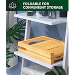ROYAL CRAFT WOOD Premium Foldable Bathtub Tray Caddy - Wood Bath Tray for Tub, Bamboo Shelf, Expandable Bath Table Trays, Bathtub & Bathroom Accessories for New Home & Mothers, Birthday Gifts for Mom - Image 2