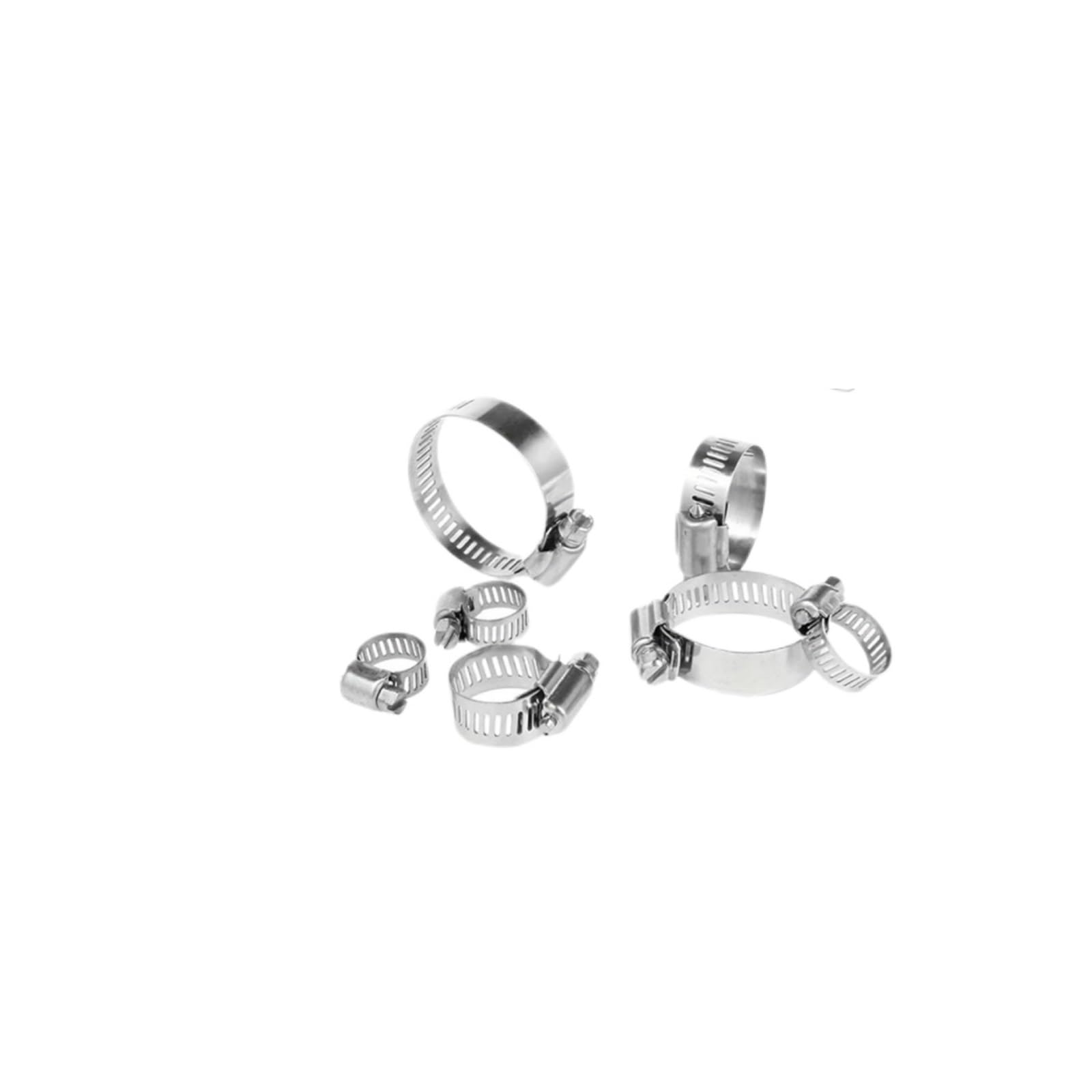 40pcs Hose Clamp 1/4-1-1/8 (6-29mm) 304 Stainless Steel Worm Gear Clamps