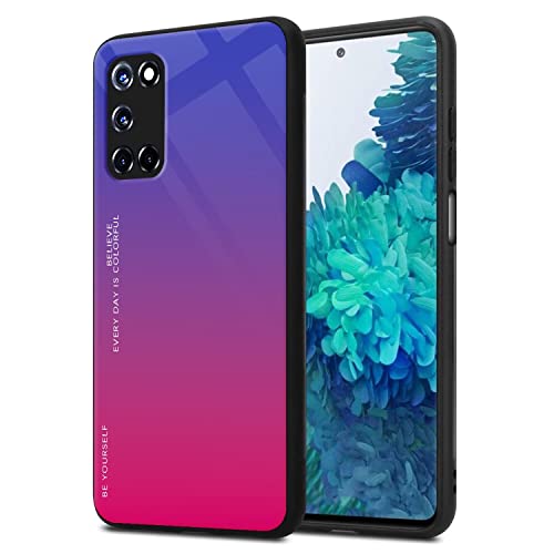 RankOne Custodia con Glitter Sfumati per OPPO A52 / OPPO A72 / OPPO A92 (6.5' Inches), Cover Protettiva per Telefono Sottile e Sottile - 4