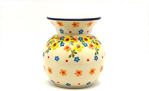 Polish Pottery Bubble Vase - Buttercup