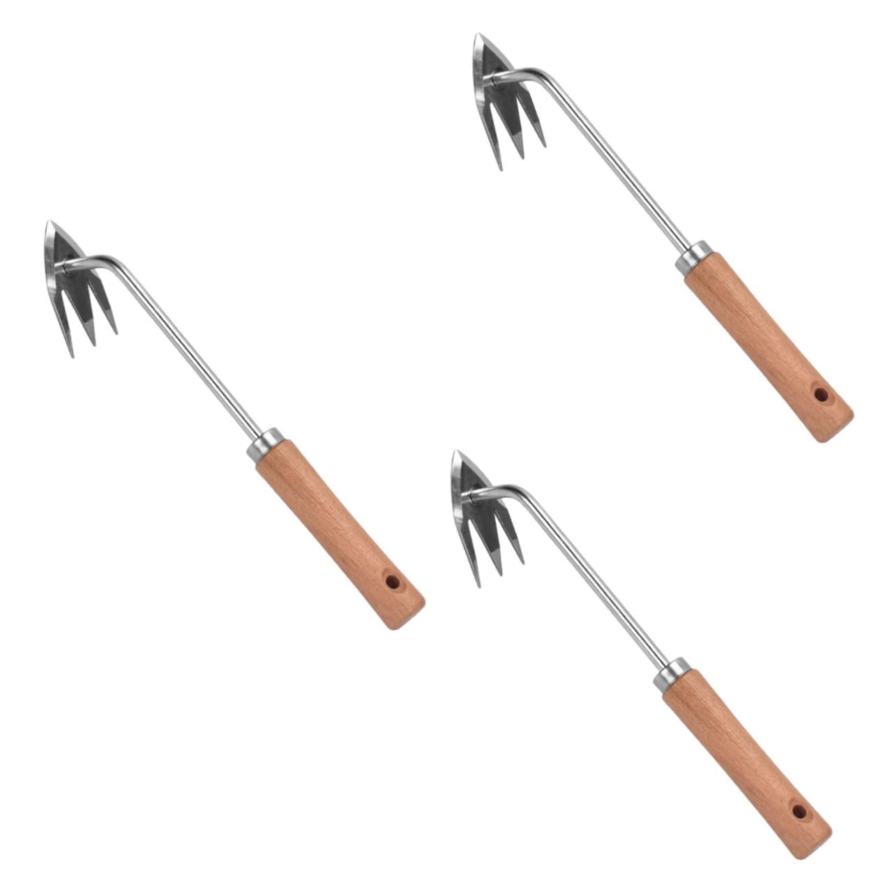 Milisten 3 Pezzi Attrezzo Manuale per Estirpare Erbacce con Legno Utensile Multi per Giardinaggio del Rimozione Design Ergonomico e Antiscivolo
