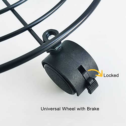 Izsohhome Metal Plant Caddy,Heavy Duty Iron Potted Plant Stand With Wheels,Rustproof Flower Pot Stand,For Indoor, Outdoor, Home,Garden(2Packs With Tools) #TOP4