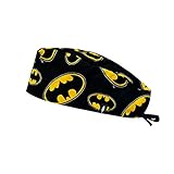 Robin Hat - Gorro de Quirófano Modelo: Batman - Pelo Corto - 100% Algodón (autoclave) - Tamaño Ajustable.