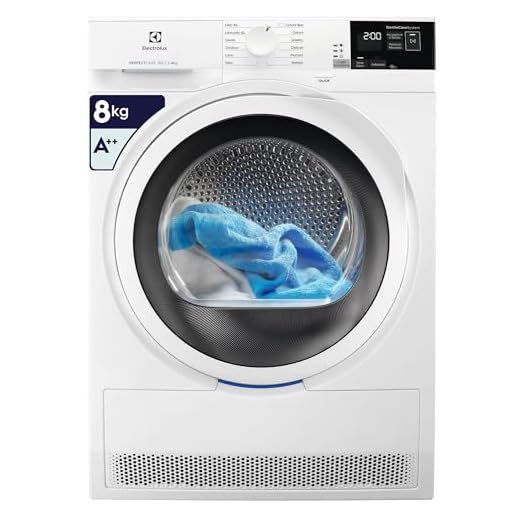 Electrolux Asciugatrice EW7HA482, 8Kg A++, pompa di calore, GentleCare inverter, tecnologia sostenibile