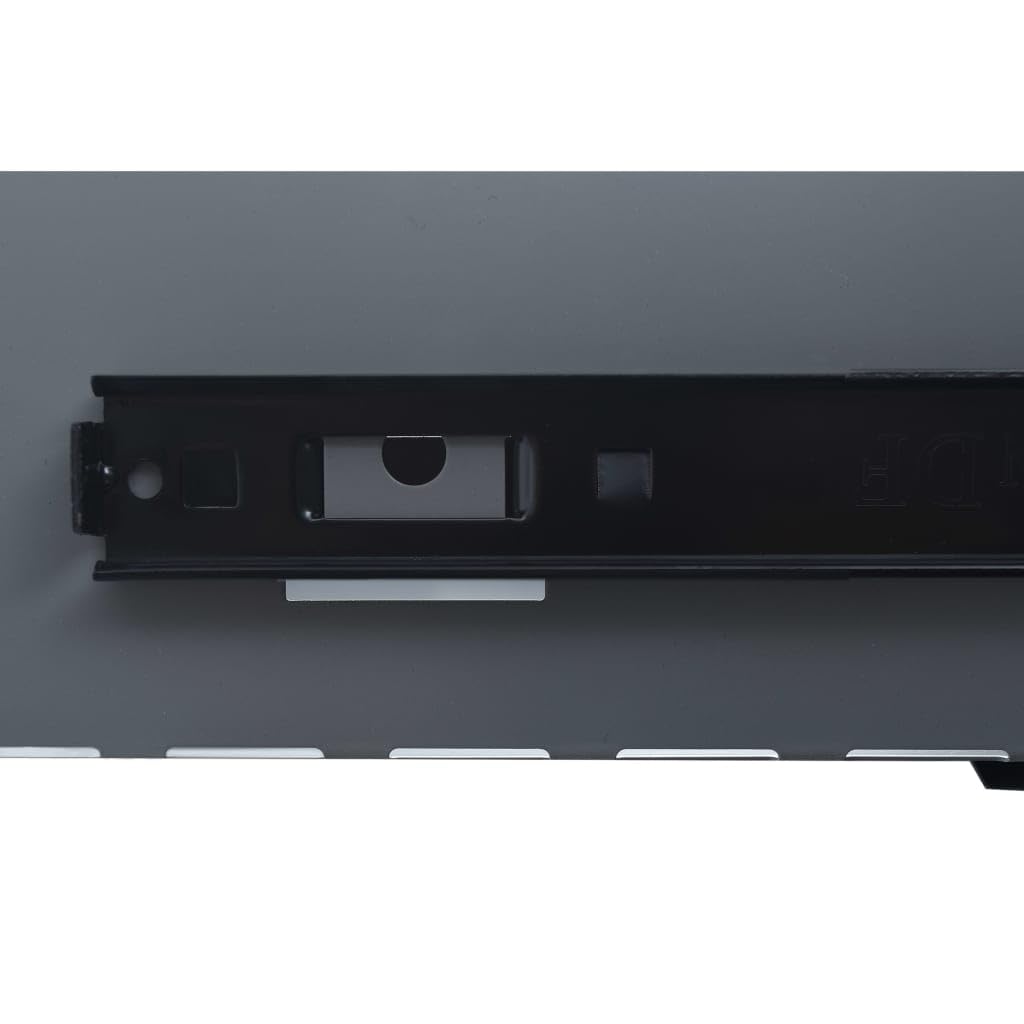 vidaXL Banco de Trabajo Garaje Superficie Grande Herramientas de Trabajo Mesa Estación Plataforma Estable de Acero Negro 120x60x85 cm
