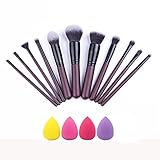 Estuche de brochas versátiles: Diferentes tipos de cepillos para diferentes funciones útiles para tallar y esculpir la cara para un acabado limpio y perfecto. Ideal para contornear, mezclar, sombrear y resaltar el rostro.
